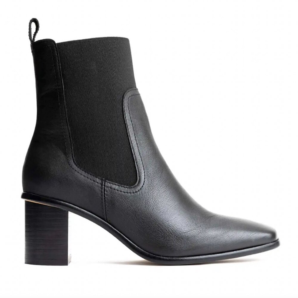 Portland Leather Goods Patina Vero Chelsea Black Leather Booties Sz 9 PLG